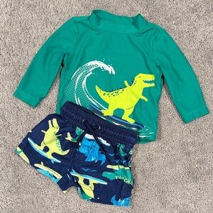 Rash guard & Swim trunks